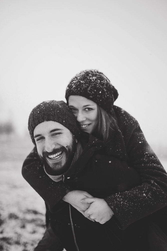 servizio fotografico con la neve treviso